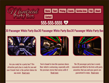 Tablet Screenshot of montrealpartybus.net